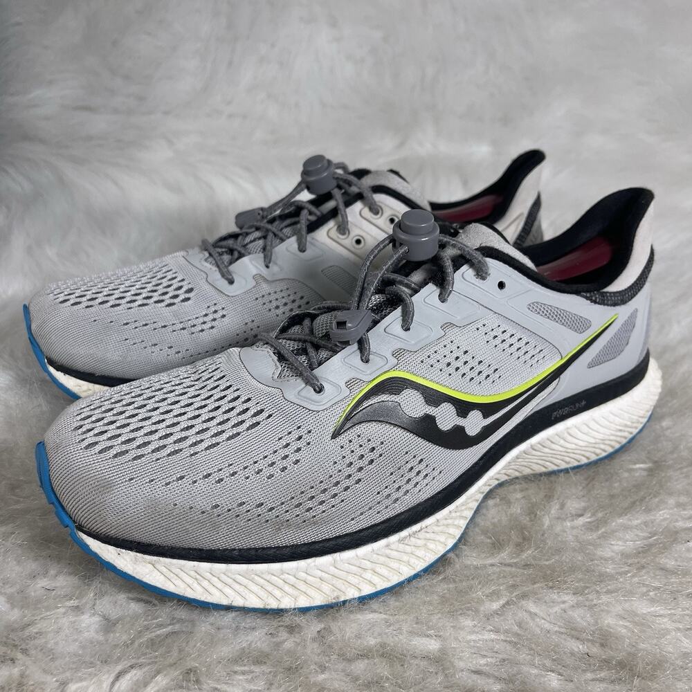 Saucony Hurricane 23 S20615-55 Men’s Size 10 Gray Running Shoes PWRRUN+